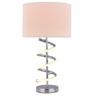 Lexi Lighting-Jeanne Table Lamp - Chrome Base, White Shade